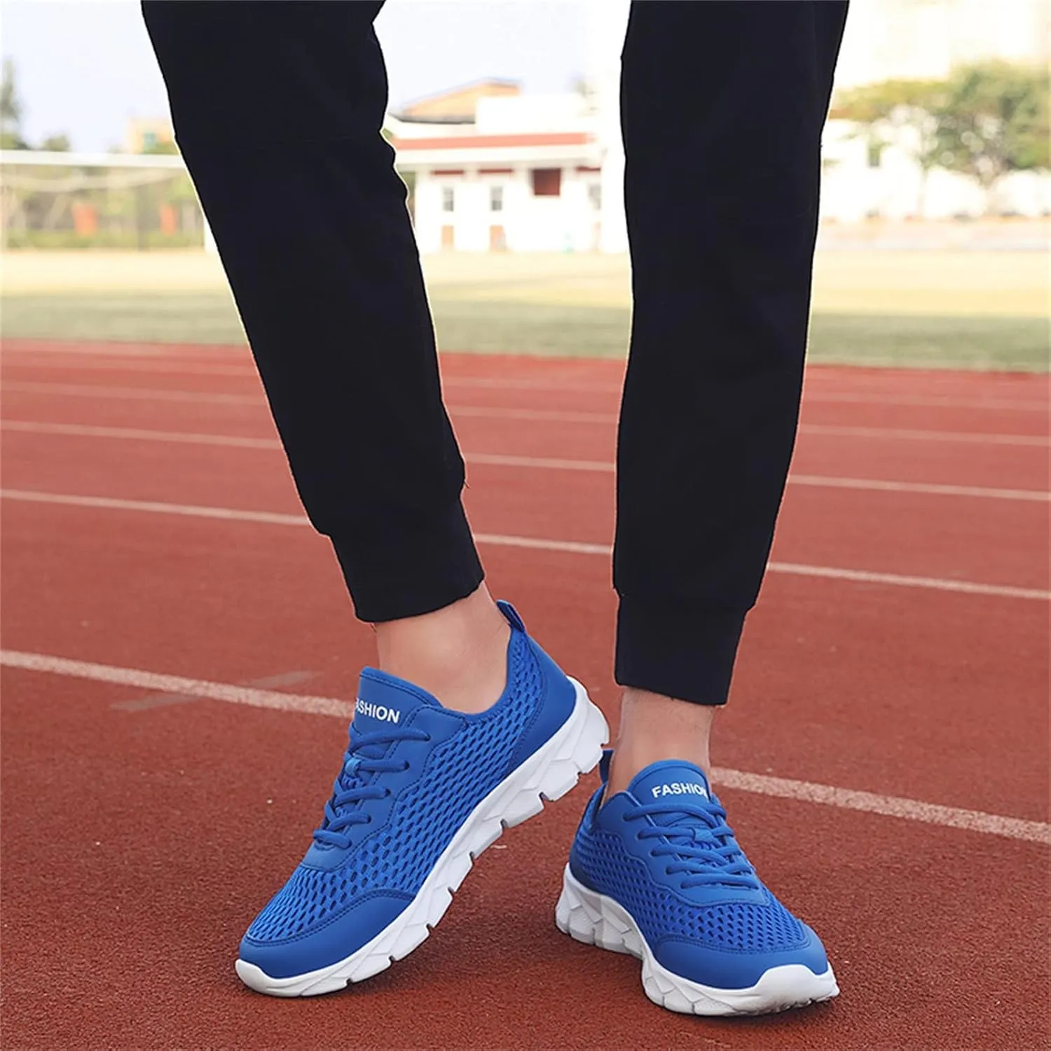 Women's Running Walking Tennis Shoes Comfortable Lace Up Mens Tennis Shoes Mesh Breathable Casual Slip On Shoes Dress Sneakers White Tennis Shoe Trainers Shoe