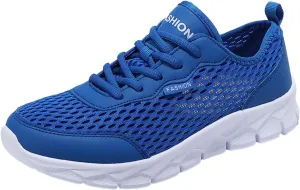 Women's Running Walking Tennis Shoes Comfortable Lace Up Mens Tennis Shoes Mesh Breathable Casual Slip On Shoes Dress Sneakers White Tennis Shoe Trainers Shoe