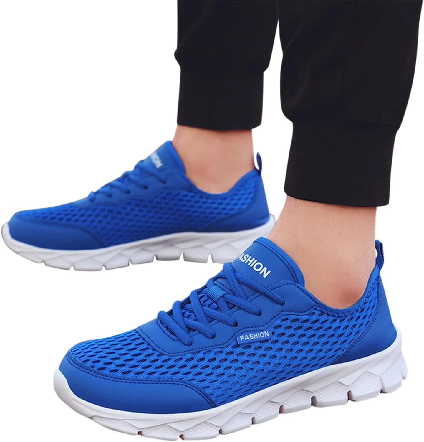 Women's Running Walking Tennis Shoes Comfortable Lace Up Mens Tennis Shoes Mesh Breathable Casual Slip On Shoes Dress Sneakers White Tennis Shoe Trainers Shoe