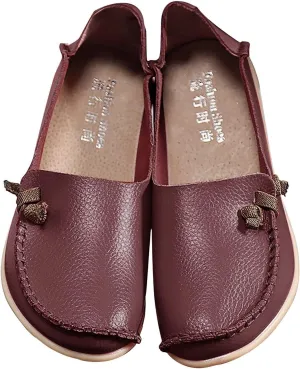 Womens Shoes Fall 2024White Leather Sneakers for Women Loafers for Women Fashion Casual Comfy Soft Womens Christmas Shoes Comfortable & Lightweight