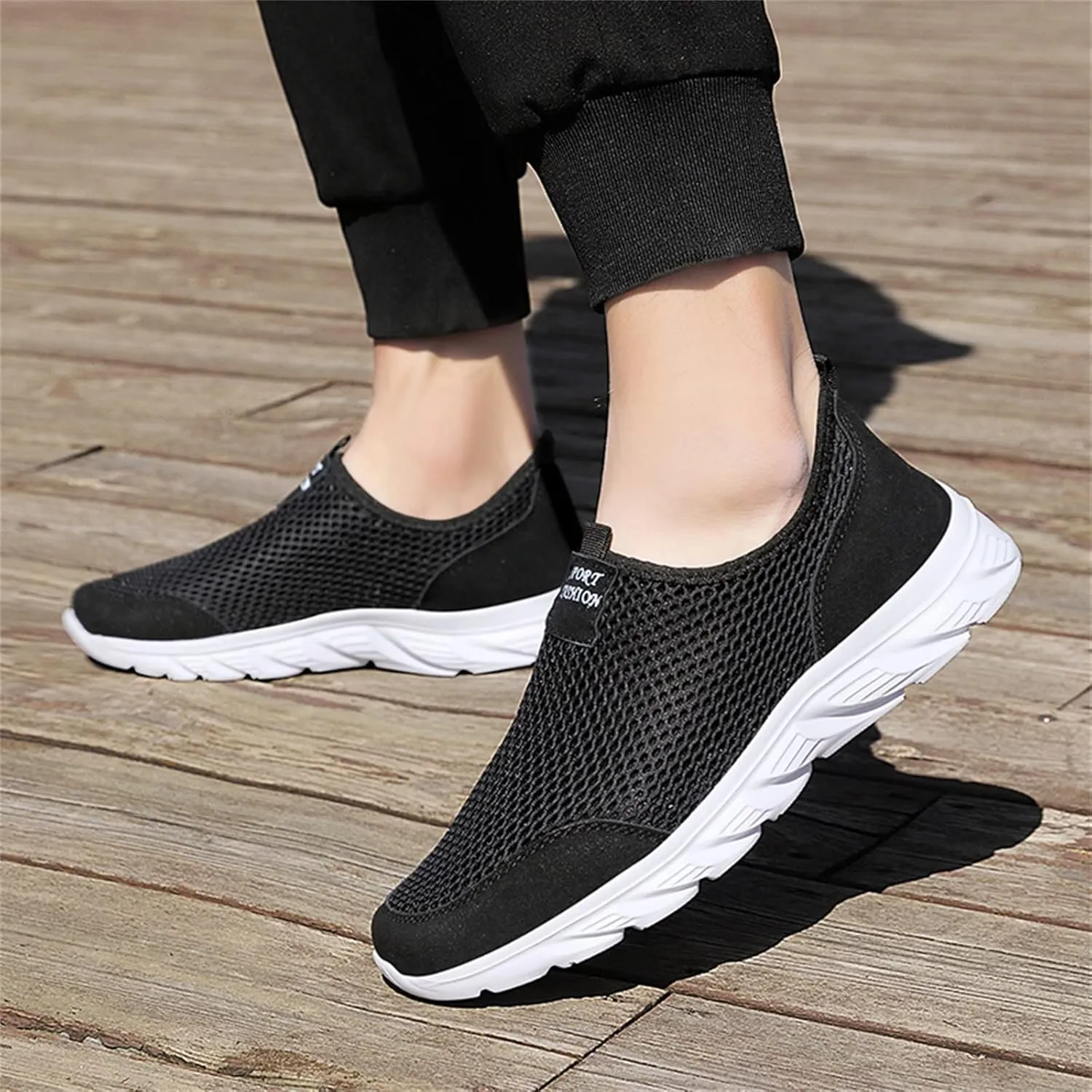 Women's Slip on Shoes Canvas Sneakers Loafers Non Slip Running Shoes for Men Wide Feet Casual Slip On Shoes Brown Sneakers Steel Toe Tennis Shoe Cross Trainer Shoe