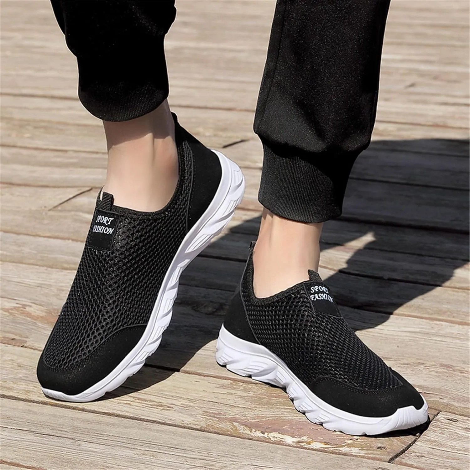 Women's Slip on Shoes Canvas Sneakers Loafers Non Slip Running Shoes for Men Wide Feet Casual Slip On Shoes Brown Sneakers Steel Toe Tennis Shoe Cross Trainer Shoe