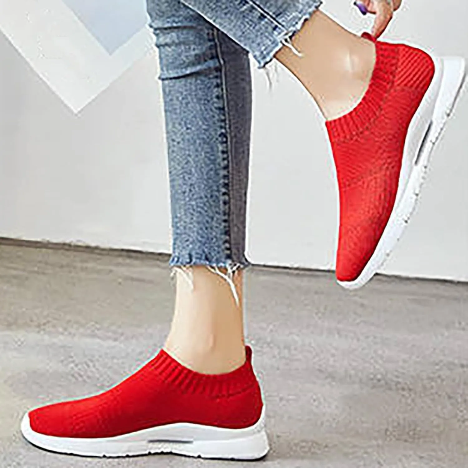 Women’s Slip-On Shoes Casual Lace-Free Walking Loafers Mens Running Shoes Wide Feet Men's Casual Dress Shoes Black Platform Sneaker Brown Tennis Shoe Casual Loafers