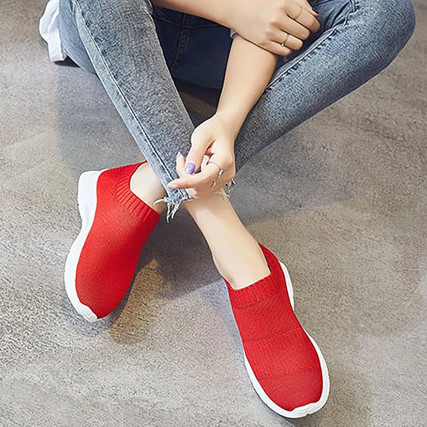 Women’s Slip-On Shoes Casual Lace-Free Walking Loafers Mens Running Shoes Wide Feet Men's Casual Dress Shoes Black Platform Sneaker Brown Tennis Shoe Casual Loafers
