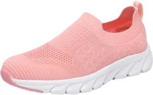 Women's Slip-on Shoes Wide Width Sneakers Hands Free Non Slip Work Shoes Women Walking Woman Shoes Casual White Sneakers Slip On Tennis Shoe Loafers Shoe