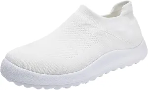 Womens Slip On Walking Shoes Non Slip Running Shoes Non Slip Work Shoes Women Wide Feet Black Casual Shoes Fashion Sneakers Red Tennis Shoe White Loafers