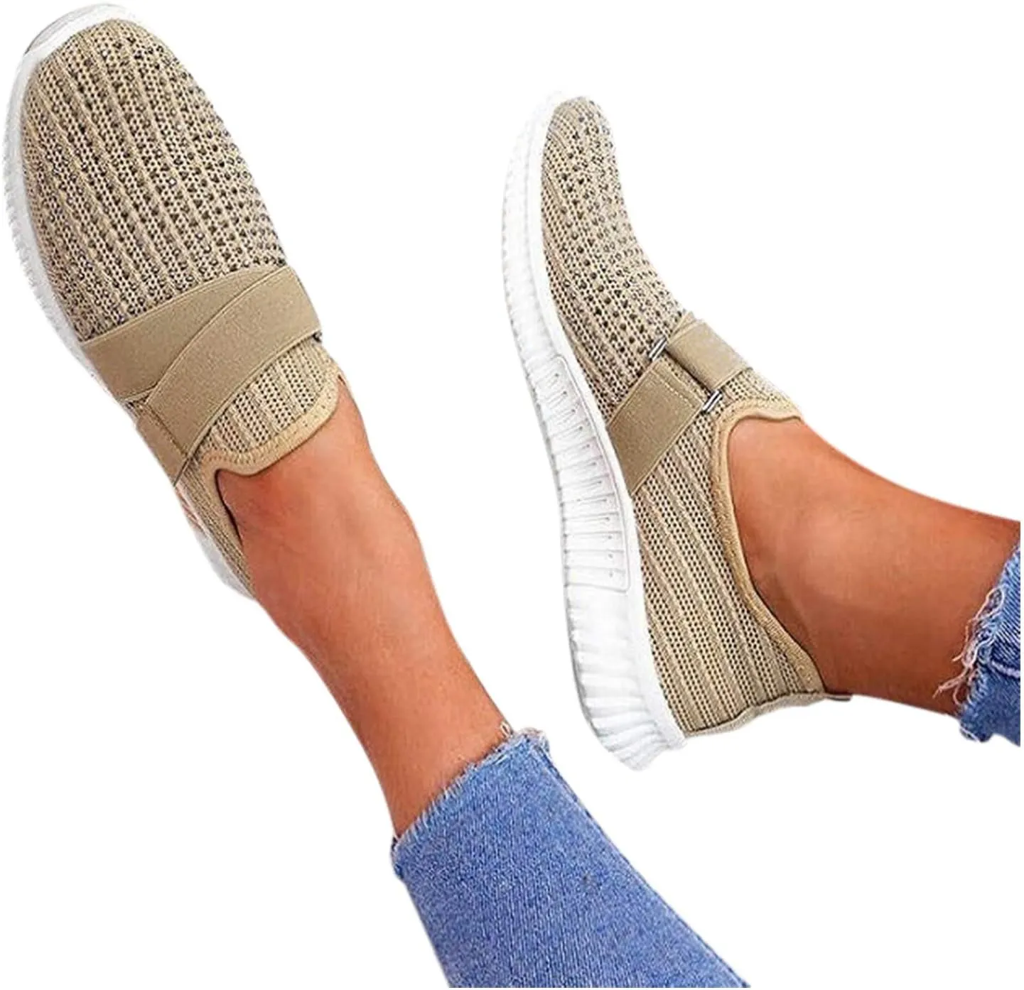 Women's Slip On Walking Shoes Running Comfortable Mens Running Shoes Wide Width Dressy Casual Shoes Women's Fashion Sneakers Red Tennis Shoe Cross Trainer Shoe