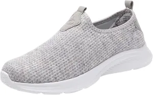 Women's Slip on Walking Shoes Tennis Lightweight Gym Non Slip Work Shoes Women Flat Feet Men's Casual Dress Shoes Waterproof Sneakers Red Tennis Shoe Cross Trainer Shoe