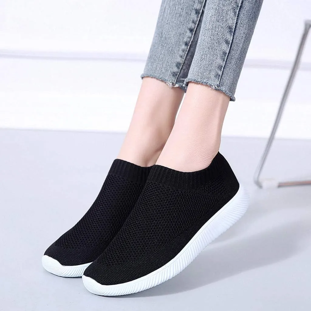 Women's Walking Shoes Arch Support Non Slip Mens Casual Shoes Mesh Breathable Women Casual Shoes Casual Sneakers Platform Tennis Shoe White Loafers