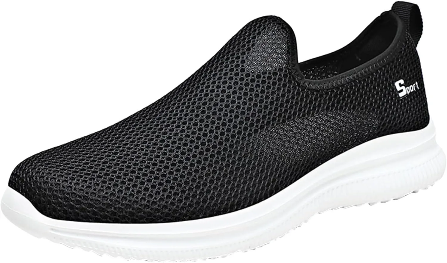 Women's Walking Shoes Cushion Comfortable Breeze Shoes Walking Shoes Women Arch Support Casual Shoes Slip On Wedge Sneakers Platform Tennis Shoe White Loafers