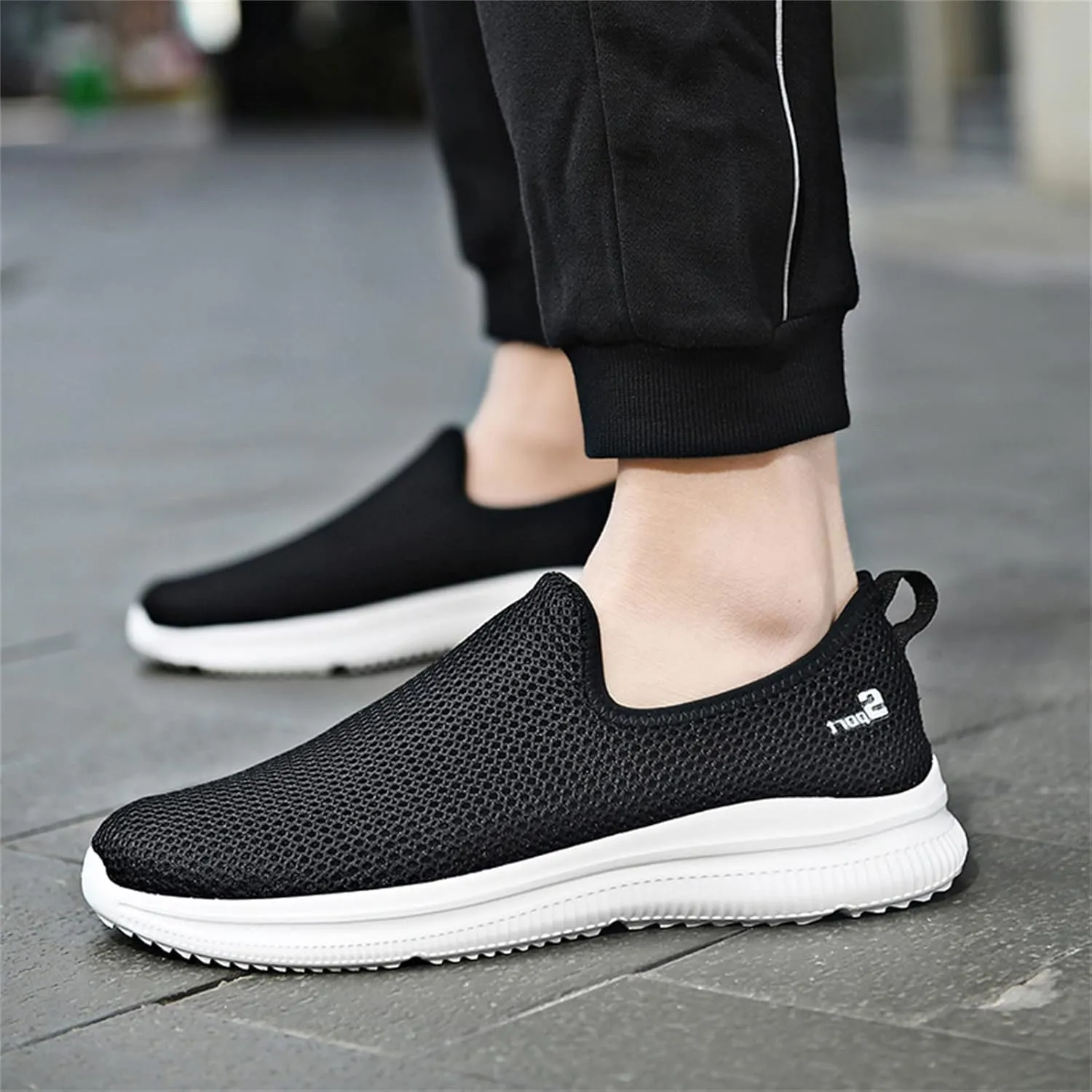 Women's Walking Shoes Cushion Comfortable Breeze Shoes Walking Shoes Women Arch Support Casual Shoes Slip On Wedge Sneakers Platform Tennis Shoe White Loafers