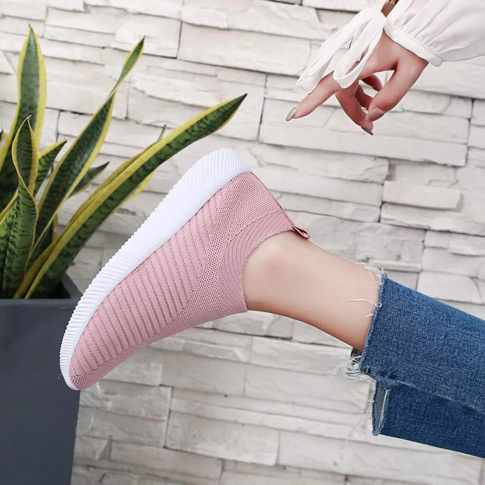 Womens Walking Shoes Sock Casual Ladies Fashion Sneakers Tennis Shoes Womens Dressy Casual Shoes Shoes Sneakers Brown Tennis Shoe Loafers Casual Slip On