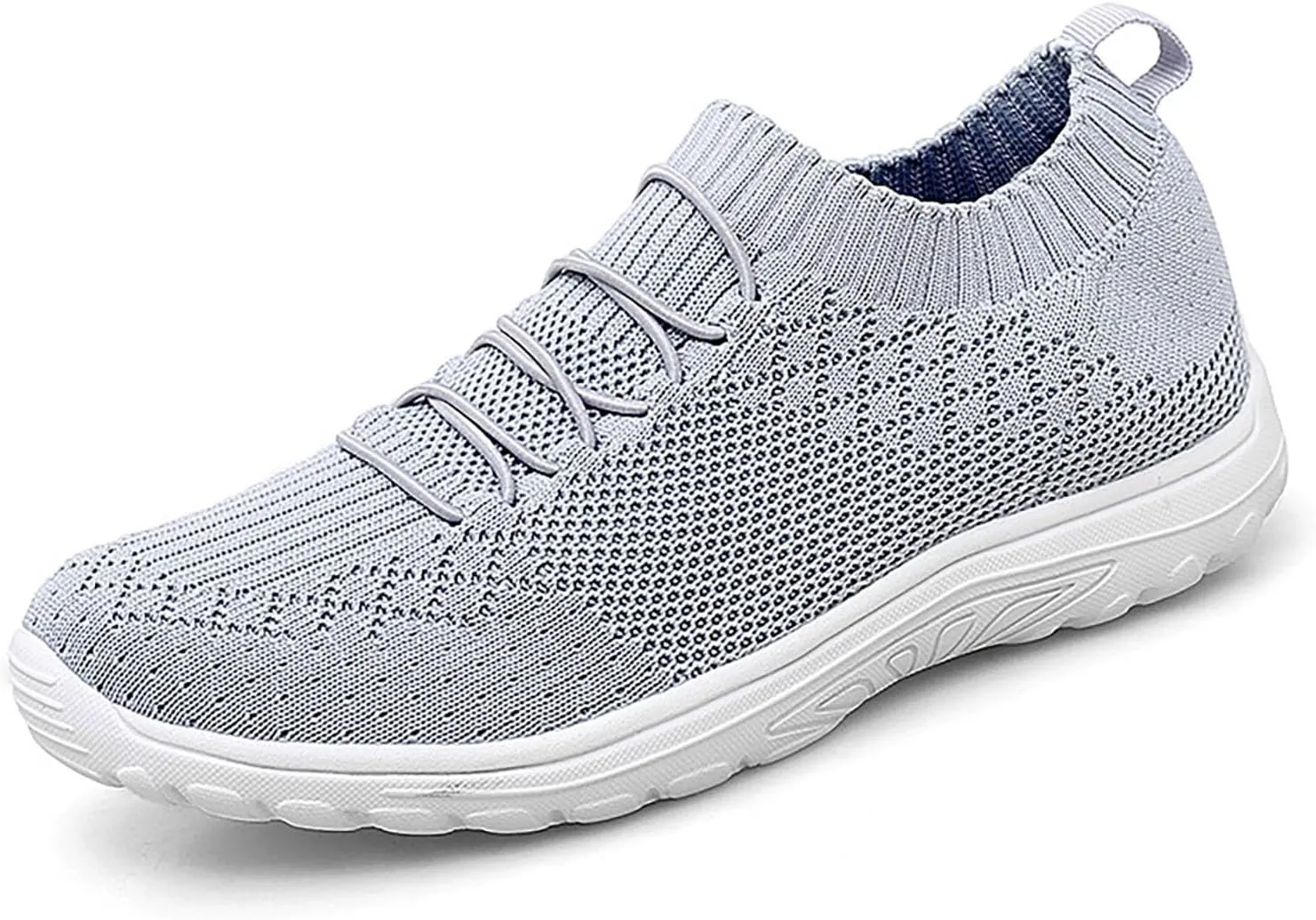 Womens Woven Shoes Slip-on Women's Sneakers Loafers Solid Color Lightweight Cute Round Toe Running Shoes Loafers for Women Casual Outdoor Walking Shoe