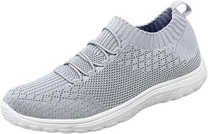 Womens Woven Shoes Slip-on Women's Sneakers Loafers Solid Color Lightweight Cute Round Toe Running Shoes Loafers for Women Casual Outdoor Walking Shoe