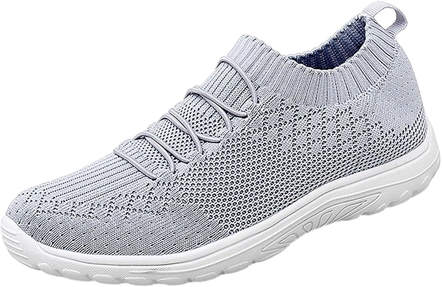 Womens Woven Shoes Slip-on Women's Sneakers Loafers Solid Color Lightweight Cute Round Toe Running Shoes Loafers for Women Casual Outdoor Walking Shoe