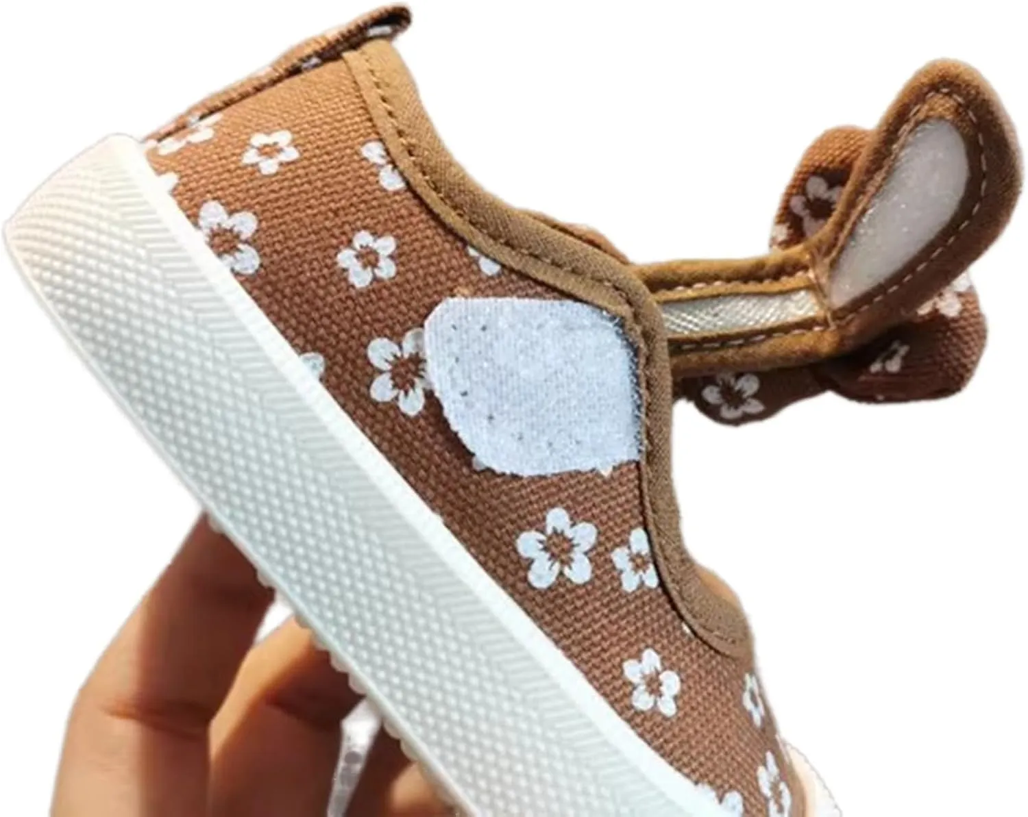 YIBLBOX Toddler Girl's Mary Jane Flat Shoes Canvas Bowknot Sneakers for Kids School Uniform Casual Soft Walking Dress Shoes